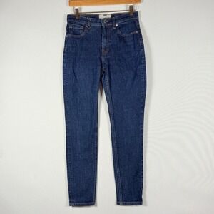 Everlane Denim Jeans Women Size 27 Straight Leg Blue Mid Rise Medium Wash Preppy